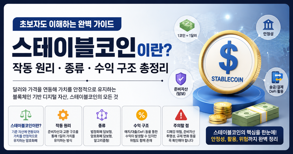 스테이블코인이란? 초보자도 이해하는 작동 원리와 종류, 수익 구조 총정리 2 스테이블코인2
