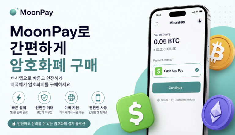 MoonPay는 Cash App Pay를 통합하여 미국 암호화폐 구매를 가능하게 합니다 1 Moon pay 1