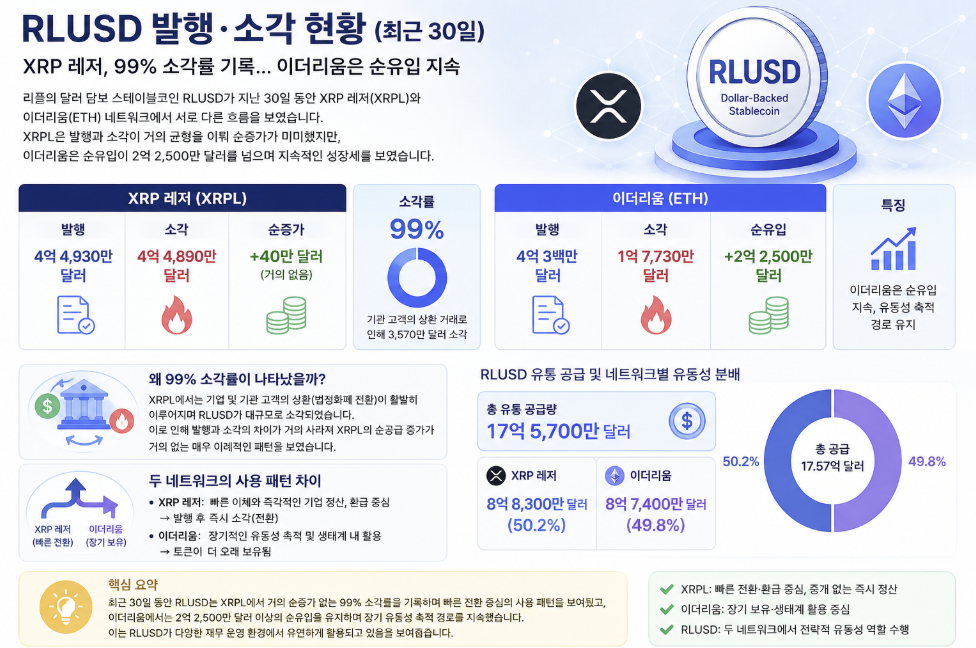RLUSD는 왜 XRP 레저에서 99%가 소각됐을까? 발행·상환 구조 분석 2 RLUSD발행