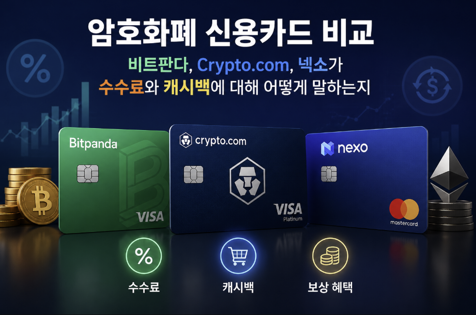 암호화폐 신용카드 비교: 비트판다, Crypto.com, 넥소가 수수료와 캐시백에 대해 어떻게 말하는지 2 image 6